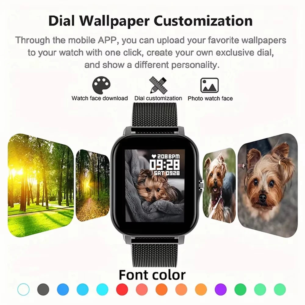 LAXASFIT Smart Watch with Heart Rate Monitor and Bluetooth - Smarsty