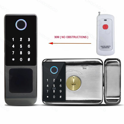 Waterproof Smart Door Lock with Bluetooth and WiFi Control - Smarsty