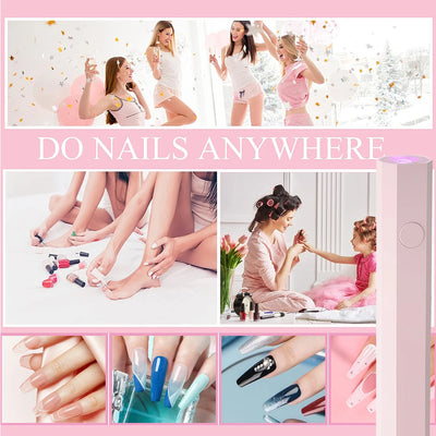 Mini UV Nail Lamp for Gel Polish Curing at Home - Smarsty