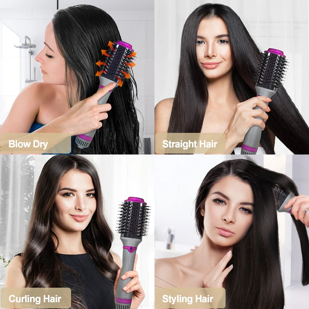 Electric Hair Straightener Brush for Smooth Styling - Smarsty