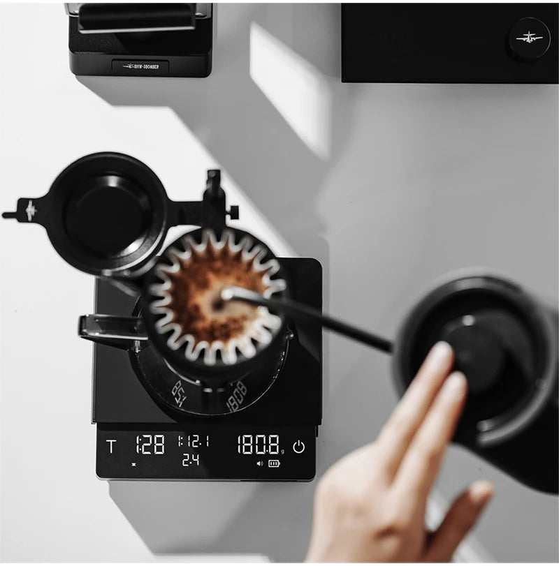 MHW-3BOMBER Cube Coffee Scale 3.0 Pro Max Digital Kitchen Coffee Scale High Precision Flow Rate Big Battery Coffee Accessories