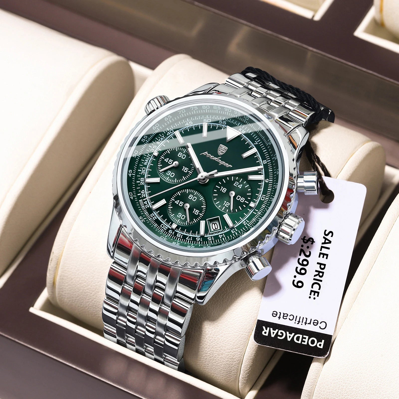 Luxury Men's Waterproof Chronograph Quartz Watch - Smarsty