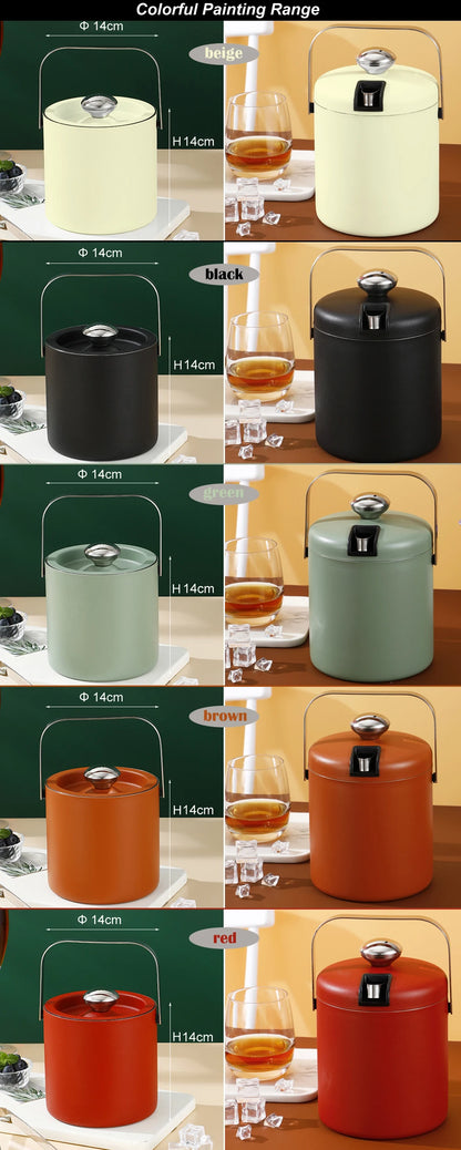 Portable Stainless Steel Ice Bucket for Outdoor Parties - Smarsty