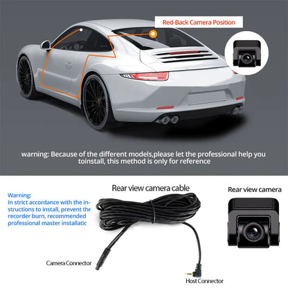 4K Dash Cam Night Vision With GPS Parking And WiFi - Smarsty