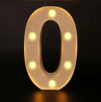 Colorful LED Letter Light for Weddings and Birthdays - Smarsty
