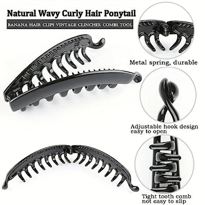 Matte Banana Hair Clip for Easy Ponytails - Smarsty