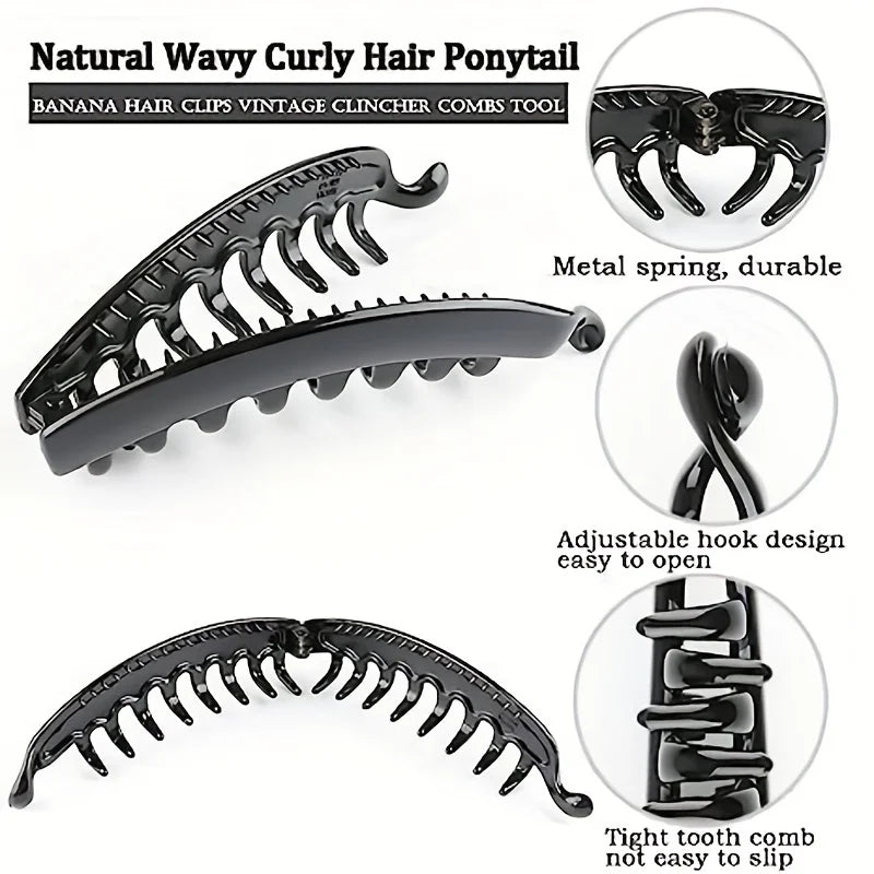 Matte Banana Hair Clip for Easy Ponytails - Smarsty