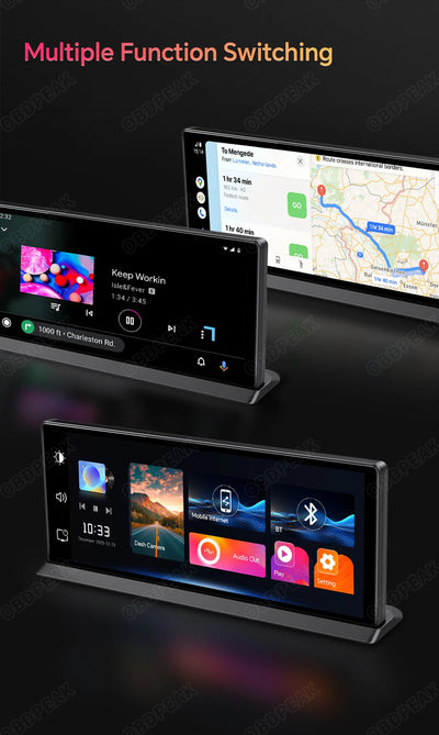 4K Car Dash Cam With Wireless CarPlay And GPS Navigation - Smarsty