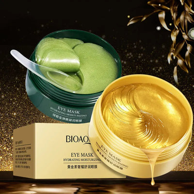 60pcs BIOAQUA Collagen Eye Mask Moisturizing Firming Anti Dark Circles Eyes Care Gel Masks Eyepatch Beauty skincare Eye Patches - Smarsty