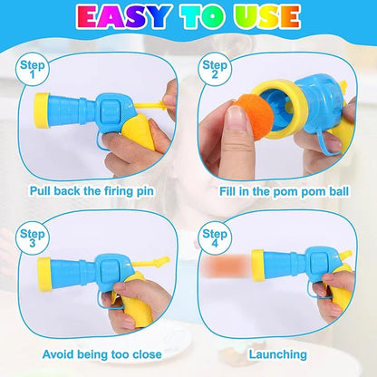 Interactive Cat Toy Launching Mini Shooting Gun Game - Smarsty