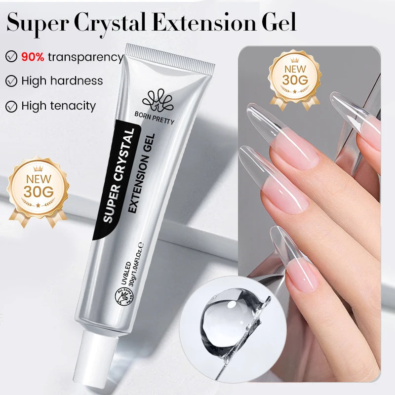 Born Pretty Clear Non Stick Nail Extension Gel - Smarsty