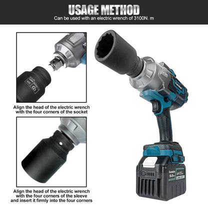Kamolee 3100NM Brushless Electric Impact Wrench - Smarsty