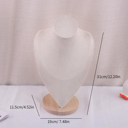 Velvet Jewelry Display Stand for Necklaces and Pendants - Smarsty