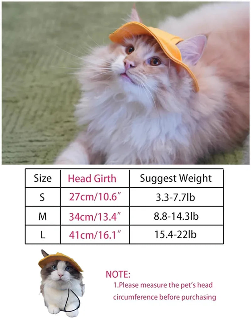Cute Cat Dog Sun Hat with Ear Hole for Outdoor Fun - Smarsty