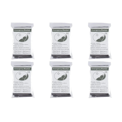 1-10PCS Emergency Blanket Outdoor Survive First Aid Military Rescue Kit Windproof Waterproof Foil Thermal Blanket for Camping by Smarsty
