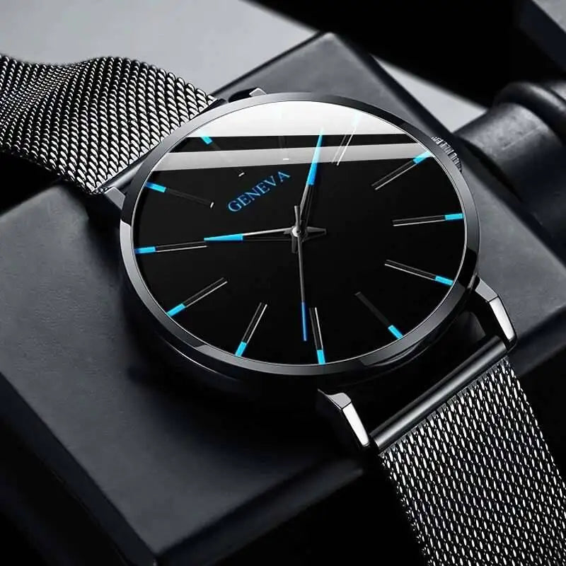 Ultra Thin Men's Business Watch with Mesh Band - Smarsty