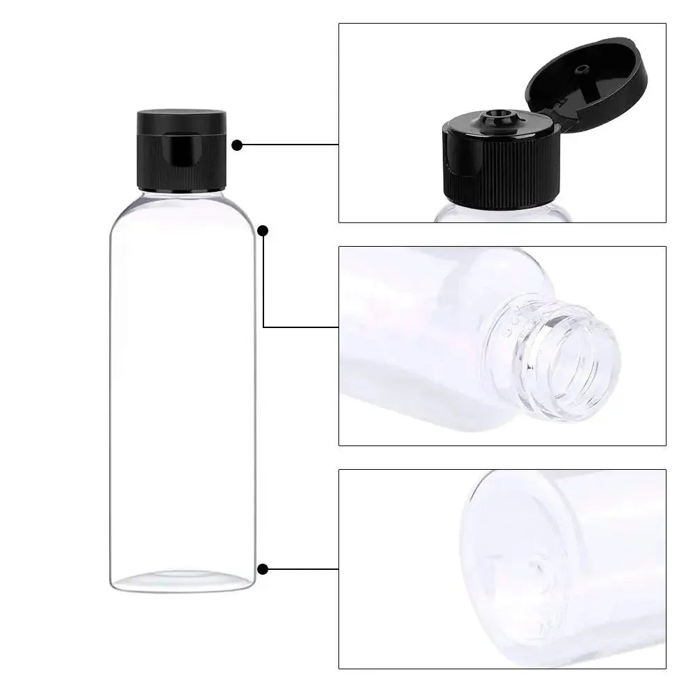 5PCS Refillable Travel Bottles Set for Shampoo and Conditioner - Smarsty