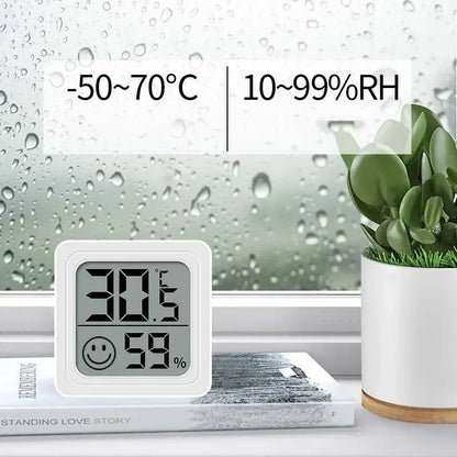 1/2/3/4/6PCS Mini LCD Digital Thermometer Hygrometer Indoor Room Temperature Humidity Meter Sensor Gauge Weather Station Set