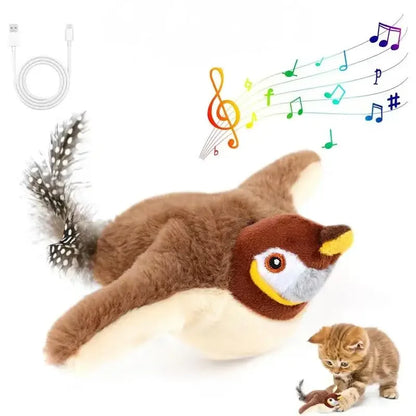 Interactive Cat Toy Flapping Bird with Catnip - Smarsty