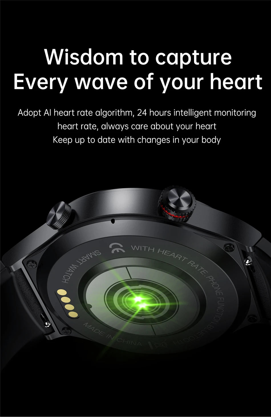 LIGE Bluetooth Smart Watch with ECG PPG Tracking - Smarsty