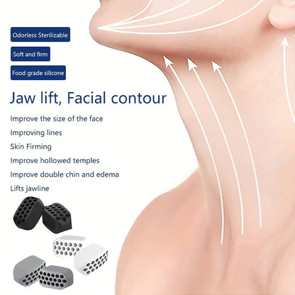 Masseter Ball Facial Muscle Trainer - Silicone jaw trainer for strengthening the masseter muscles and defining the jawline - Smarsty