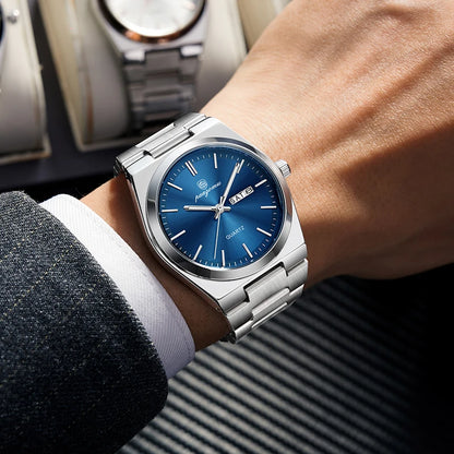 Luxury Waterproof Quartz Men's Watch with Luminous Features - Smarsty