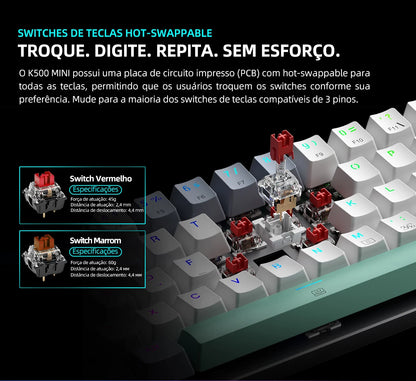 60 Percent Mechanical Keyboard With RGB Colorful Backlight