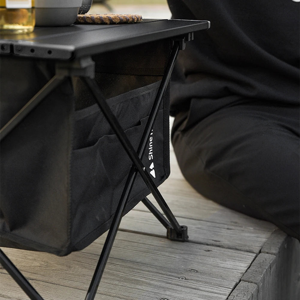 Outdoor Camping Storage Bag Large Capacity 600D Waterproof Oxford Foldable Bag with Front Pocket for Beach Table Accessories