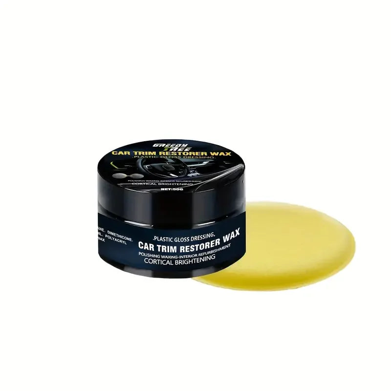 Crystal clear car plastic repair agent - car interior and panel renewal wax coating agent car wax car polishing wax - Smarsty