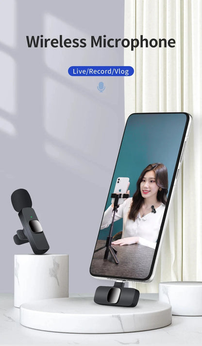 Basix Wireless Lavalier Microphone for iPhone and Android - Smarsty