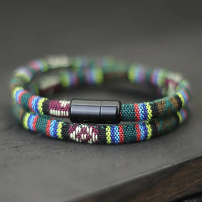 Men's Bohemia Rope Bracelet for Adventure and Survival - Smarsty