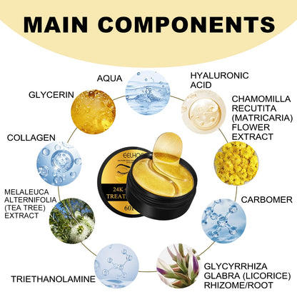 EELHOE 24k Gold Under Eye Patches for Anti-Aging - Smarsty