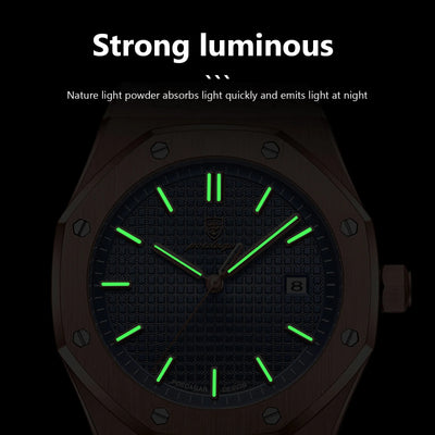 Luxury Waterproof Quartz Wristwatch for Men - Smarsty