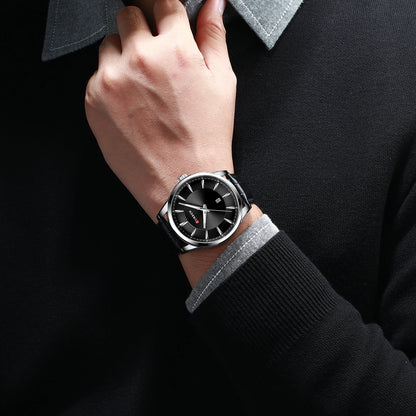 CURREN Luxury Quartz Watch for Men with Leather Strap - Smarsty