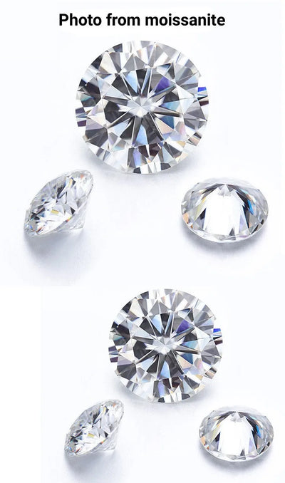 1 CT D Color Moissanite Stud Earrings Sparkling 925 Silver - Smarsty