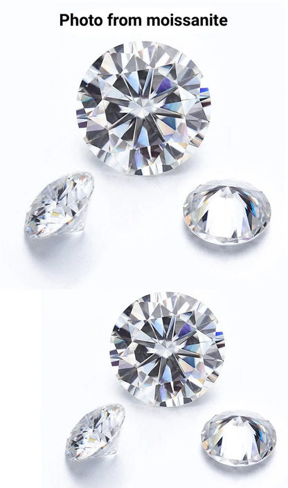 1 CT D Color Moissanite Stud Earrings Sparkling 925 Silver - Smarsty