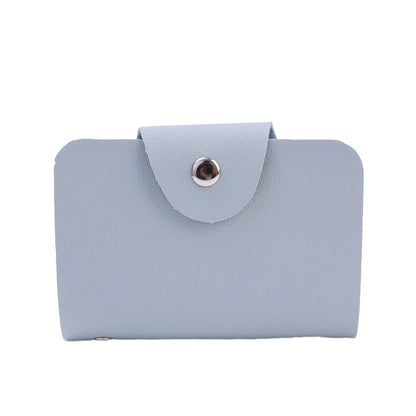 24 Bits Credit Card Holder Business Bank Card Pocket PU Large Capacity Card Cash Storage Clip Organizer Case ID Holder Pouch
