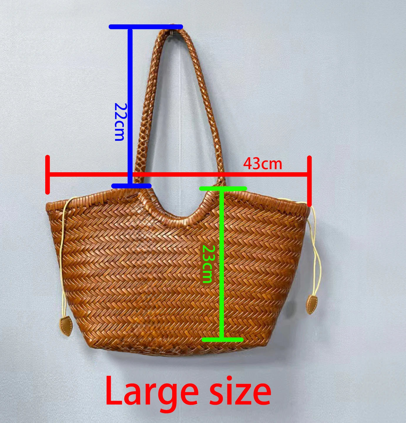 Genuine Leather Tote Bag For Women With Crossbody Strap - Smarsty