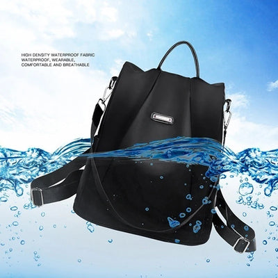 New Women's Multifunction Backpack Casual Solid Color School Bag  For Girls Fashion Detachable Strap Travel Shoulder Bag - Smarsty