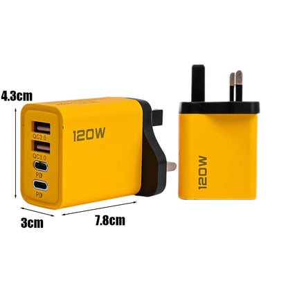 120W Fast USB C Charger With Dual PD Ports Protection - Smarsty