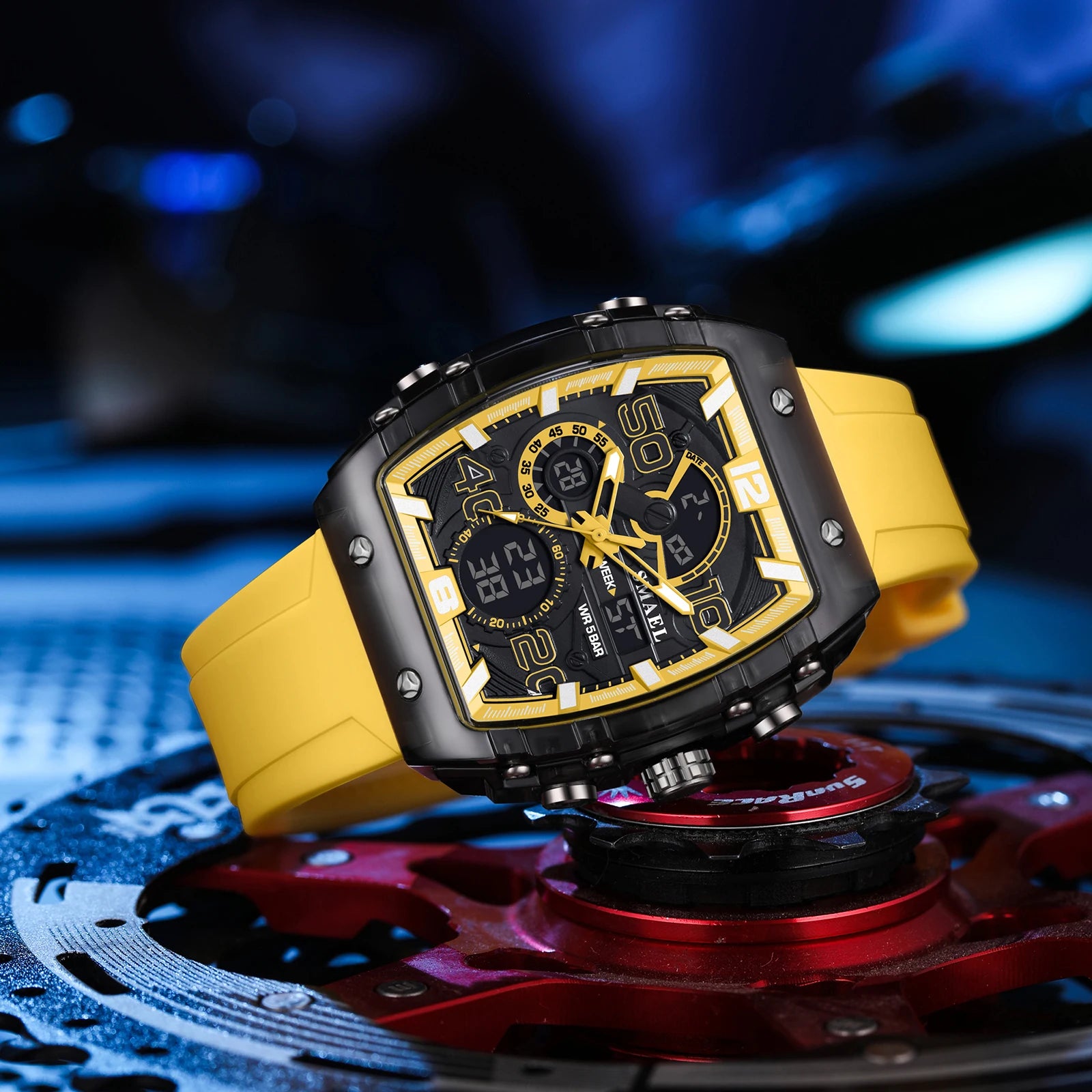 SMAEL 8109 Waterproof Luminous Dual Display Watch - Smarsty