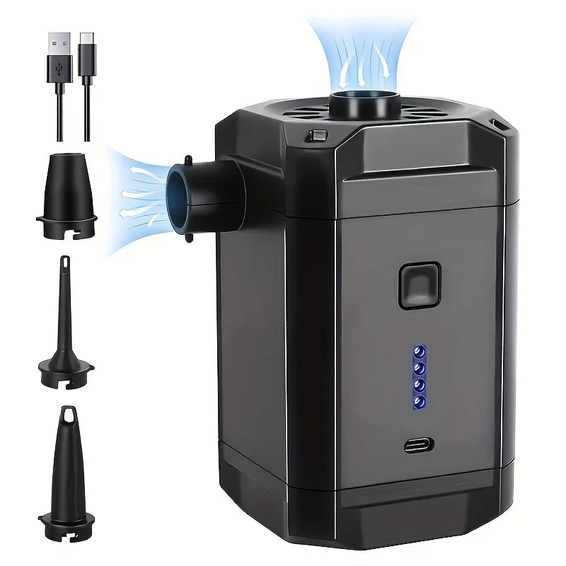 Portable Battery Powered Air Pump For Inflatables Outdoors - Smarsty