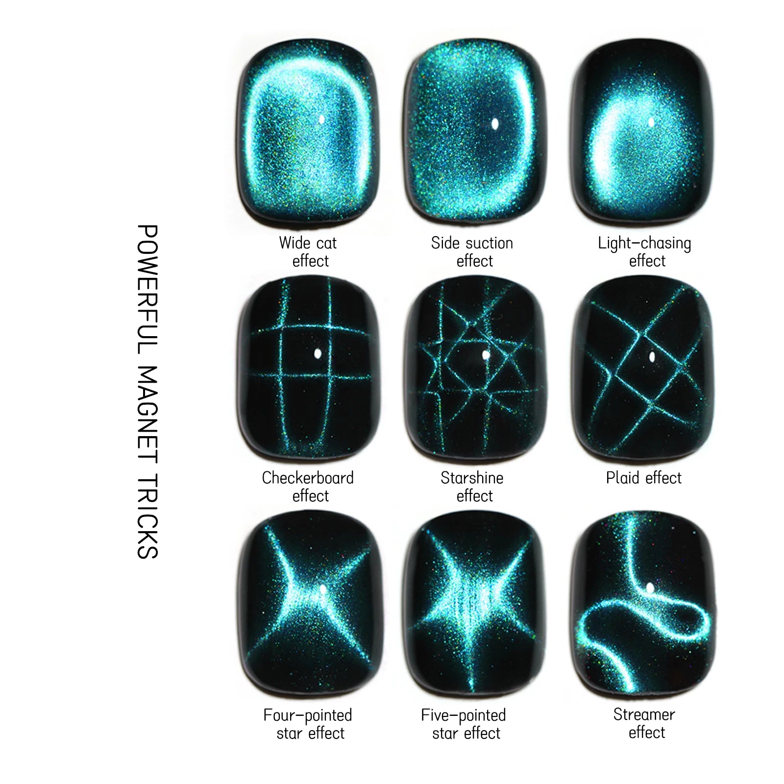 27pcs Cat Eye Nail Art Magnets for Stunning Designs - Smarsty