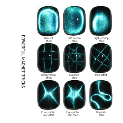 27pcs Cat Eye Nail Art Magnets for Stunning Designs - Smarsty