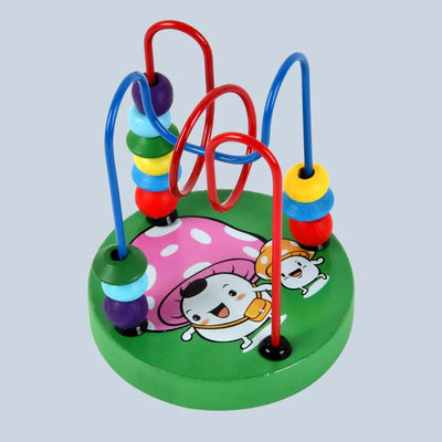Colorful Wooden Roller Coaster Educational Circle Toy For Preschool Learning Bead Maze Toy Perfect Gift For Young Children - Smarsty