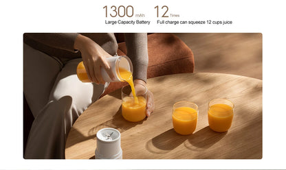 XIAOMI MIJIA Portable Juicer Cup 2 Electric Fruit Blender Machine Orange Juicer Kitchen Food Processor Make Juice Extractor Home