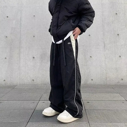 Women Casual Joggers Pants Fashion Streetwear Oversized Sports Wide Leg Pants Hip Hop Y2k Sweatpants High Waist Baggy Trousers - Smarsty