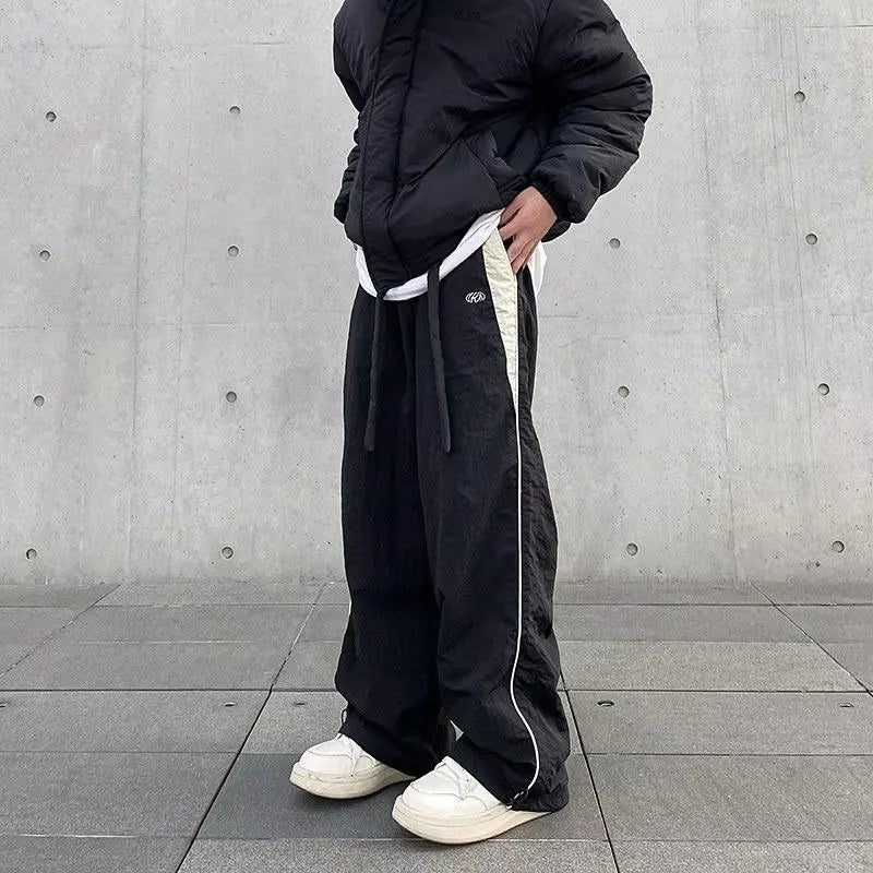 Women Casual Joggers Pants Fashion Streetwear Oversized Sports Wide Leg Pants Hip Hop Y2k Sweatpants High Waist Baggy Trousers - Smarsty
