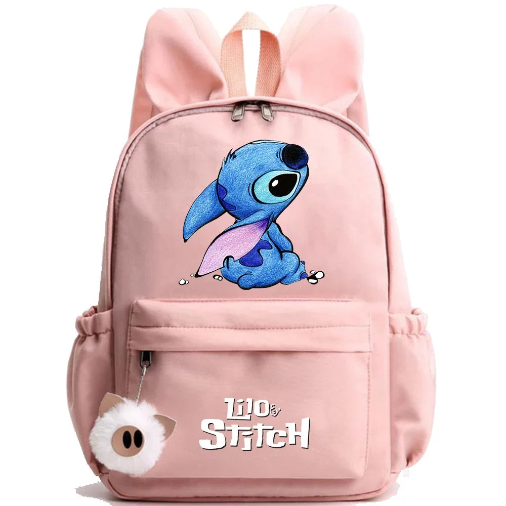 HOT Disney Lilo Stitch Backpack for Girl Boy Student Teenager Children Rucksack Women Casual School Bags Kids Birthday Gift Toy - Smarsty