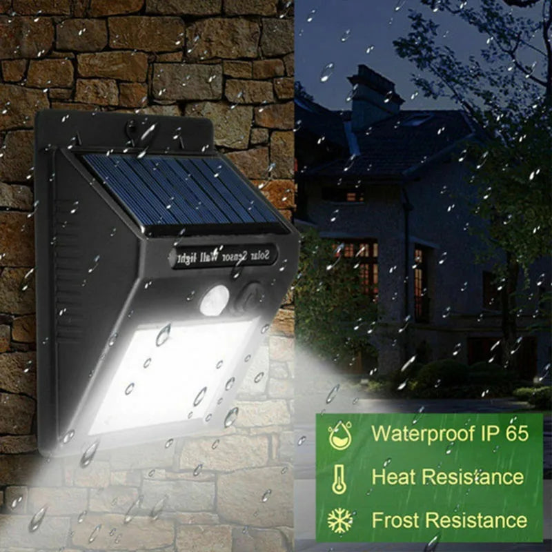 Solar Powered LED Motion Sensor Outdoor Wall Light - Smarsty